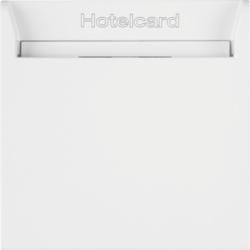 Berker 16408999 Relay switch with central piece for hotel card polar white, glossy Berker S.1