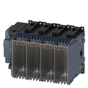 Siemens 3KF1408-4LB11 switch disconnector size 000 4p. 80A side panel drive left