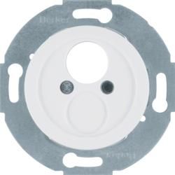 Berker 450820 small connector insert with central piece polar white, glossy 1930/Glas/Palazz