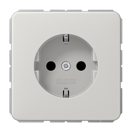 Jung CD1520BFLG SCHUKO socket, 16 A 250 V ~, thermoplastic, CD series, light grey