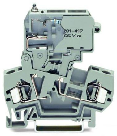 Wago 281-611/281-417 4qmm LED white fuse terminal
