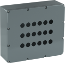 ABB Stotz-Kontakt 1SFA170809R1018 080SP18 18 command points grey aluminum IP66 metal housing