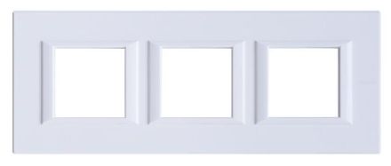Bticino HA4802M3HHD frame 3-way horizontal white aluminum, (white)