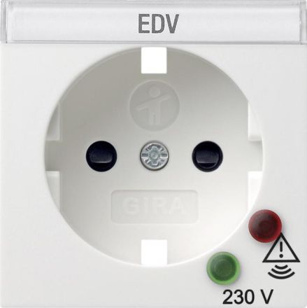 Gira 144103 cover SCHUKO surge protection system 55 pure white