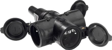 Bachmann 913.170 solid rubber coupling 3-way