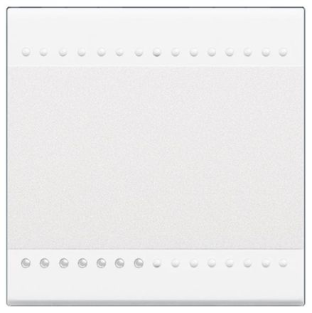 Bticino N4915M2N rocker neutral 2m light bottom white, (white)