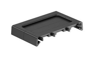 OBO Bettermann BA80 for 80mm opening 48x77x12mm black brush outlet, 6288638
