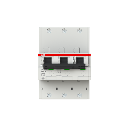 ABB Stotz-Kontakt 2CDH783010R0627 S753DR-K 80 25kA K80A 3P miniature circuit breaker