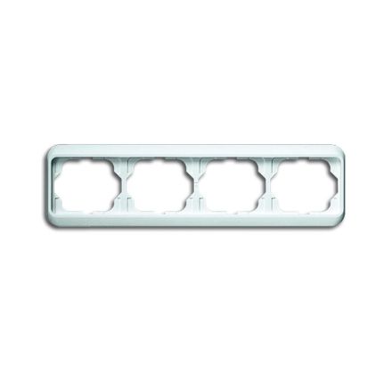 Busch-Jaeger 1724-24G cover frame, 4-way frame studio white high gloss