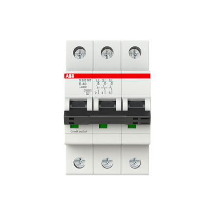 ABB Stotz-Kontakt 2CDS273445R0405 S203MT-B40 B-Char.10kA 40A 3P circuit breaker