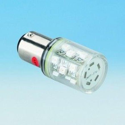 Barthelme 52160212 6LEDs BA15d 24V AC/DC 10lm yellow LED lamp