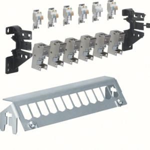 Hager FZ12MM patch panel 12-way with 6xRJ45 modules