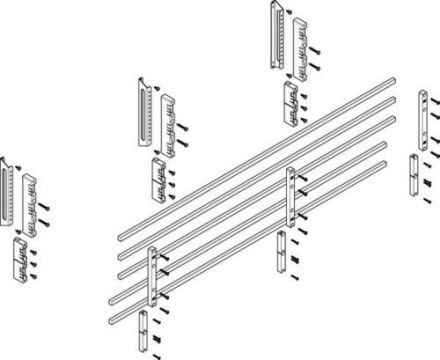 ABN deep 60mm with CU 12x10mm 5-pole 32mm busbar module (MTSC43635)