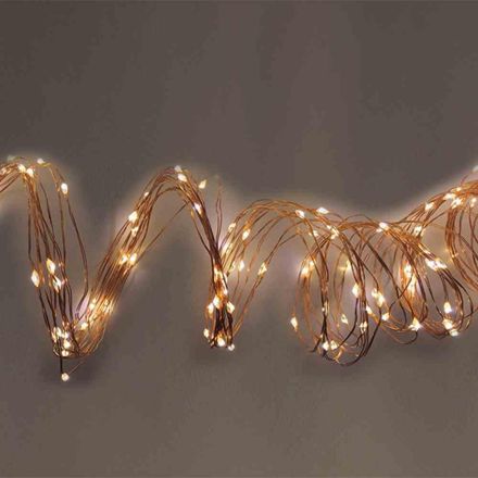 FHS 27469 LED copper wire with T. 50s warm white, indoor, for 3AA
