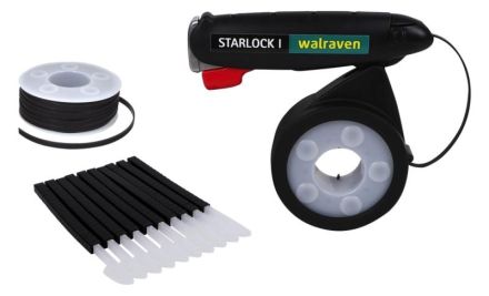 Walraven 0909011 incl. 15m cable ties+200 locks black STARLOCK cable tie gun