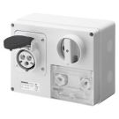 Gewiss GW66044 horizontal with housing 32A/5 pin 500V IP44 socket