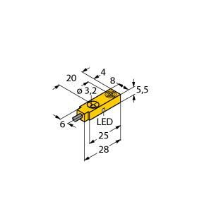 Turck 1613000 BI2-Q5.5-AP6X Inductive Sensor