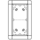 Ritto 1881250 flush-mounted frame 2 module slots, grey-brown