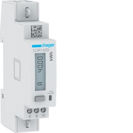 Hager ECR140D 1phase direct 40A 1M MODBUS MID energy meter