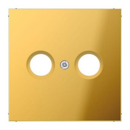Jung GO2990TV cover for antenna sockets, metal gold-coloured PVD-coated, LS series, gold-coloured