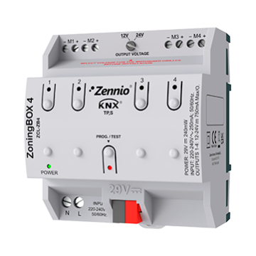 Zennio ZCL-ZB4 ZoningBOX 4 for up to 4 zones climate actuator