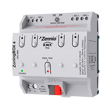 Zennio ZCL-ZB4 ZoningBOX 4 for up to 4 zones climate actuator