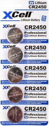 Hückmann 145594 Lithium 3V CR2450 XCell (PK=5) button cell