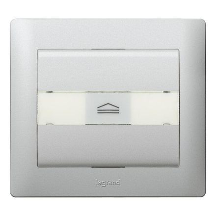 Legrand 771354 Cover hotel card switch Galea soft aluminium, (aluminium)