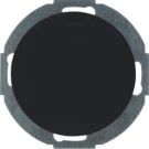 Berker 10092035 blind cover with central piece black, glossy series R.classic