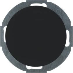 Berker 10092035 blind cover with central piece black, glossy series R.classic