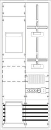 ABB Striebel & John KS455 measuring and transformer cabinet, surface-mounted with meter cross, 2/5A, 2CPX032283R9999