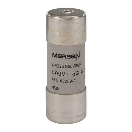 Mersen F216159J FR22GG50V80P 80A gG AC400-690V 22x58 cylindrical fuse link
