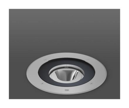 RZB 641286.000 26W 3000K D245 asym. stainless steel LED recessed floor spotlight