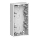 MERTEN MEG4024-6535 System Design 2-way lotus white surface-mounted housing