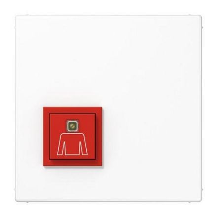 Jung NRSLS0834RTWW emergency call system call button, LS series, alpine white