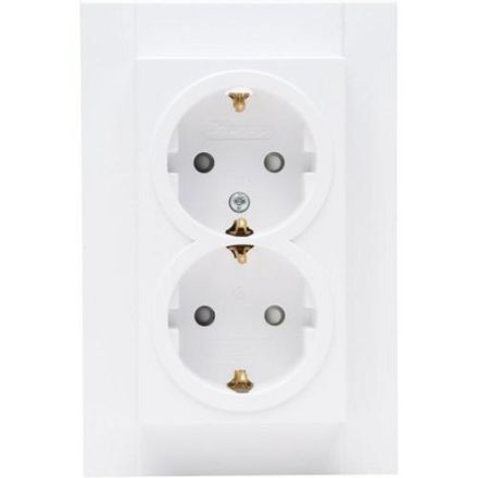 Kopp 940232004 HK07 2-way arctic white matt SCHUKO socket