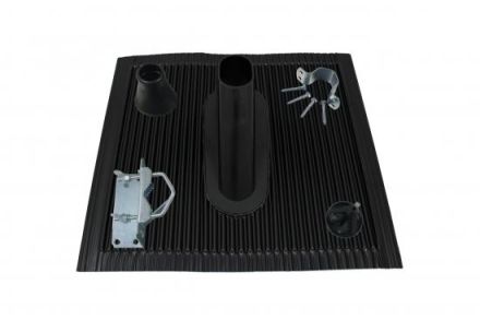 Televes MAZ4850S 48/50 mm aluminum tile black mast accessory set