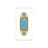Kindermann 7464000801 Konnect flex 45 click VGA 1m connection panel