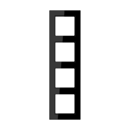 Jung A5584BFSW frame 4-way, vertical and horizontal mounting, thermoplastic, A 550, black