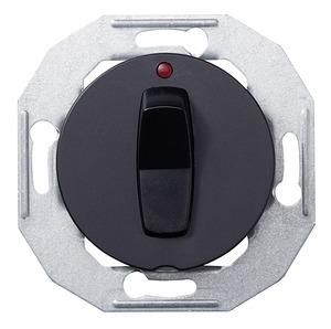 ELSO WDE011262 Control switch 2-pole with central plate black Renova