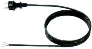 Bachmann 321.174 protective contact supply cable H05RR-F 3G0.75 black 2m
