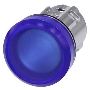 Siemens 3SU1051-6AA50-0AA0 indicator light 22mm round blue lens smooth