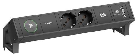Bachmann 902.840 power strip black 0.2m 35° IP20 1.5qmm