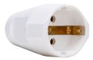 Kopp 182102051 16A 250V IP20 arctic white SCHUKO shell coupling