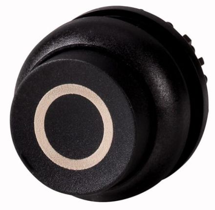 Eaton M22S-DRH-S-X0 push button, raised, black 0, latching, 216680