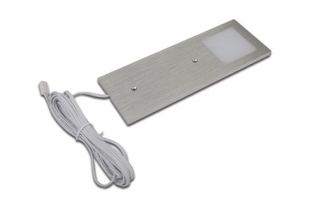 Hera PAD-OS.ED PAD single light without IR switch aluminum, aluminum/aluminum colored