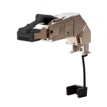 METZ CONNECT CAT6A-ISO IP20 cable feed 360° variable RJ45 connector field-assembly, 130E405042-E
