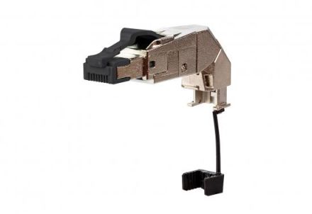 METZ CONNECT CAT6A-ISO IP20 cable feed 360° variable RJ45 connector field-assembly, 130E405042-E