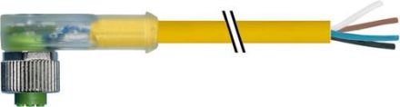 Murrelektronik 7000-12421-0541000 PUR 4x0.34 yellow UL/CSA+robot+drag chain 10m circular connector