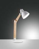 Fabas Luce 3644-30-102 white 1xE27 table lamp LB20